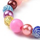 Ensembles de bracelets et colliers à thème arc-en-ciel pour enfants SJEW-JS01266-6