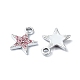 Подвески из сплава и страза RB-P037-01P-02-2
