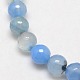 Natural Agate Round Beads Strand G-L084-12mm-38-2