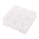 Transparent Plastic Bead Containers CON-YW0001-04-2
