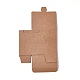 クラフト紙箱  正方形  バリーウッド  80x80x40mm CON-WH0032-D01-2