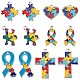 Подвески из эмали и сплава ENAM-SC0001-32P-1