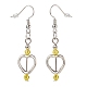 Coeur avec boucles d'oreilles pendantes en perles acryliques EJEW-JE05064-5