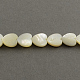 Brins de perles de coquillage naturel en forme de cœur SSHEL-R020-8mm-01-2