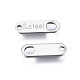 201 Stainless Steel Chain Tags STAS-N095-027-3