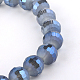 Brins de perles de verre électrolytiques ronds à facettes (96 facettes) X-EGLA-S130-10mm-02-1