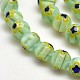 Faceted Millefiori Glass Round Beads Strands LK-P005-05-3