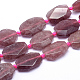 Chapelets de perles aux fraises en quartz naturel G-K223-37A-1