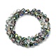 Transparent Electroplate Glass Beads Strands EGLA-I017-04-HP02-2