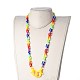 (vendita di fabbrica di feste di gioielli) collane a catena portacavi acriliche personalizzate NJEW-JN02899-02-4
