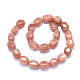 Natürliche sunstone Perlen Stränge G-O173-089-2
