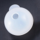 シリコンモールド  レジン型  UVレジン用  エポキシ樹脂ジュエリー作り  ラウンド  球型  ホワイト  59x52.5mm  内径：40mm  2個/セット X-DIY-L021-08D-2