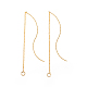 Brass Stud Earring Findings KK-I666-24G-2