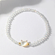 Set di braccialetti elasticizzati con perline di gatto e perline naturali in 2 colori di 2 colori LJ6864-5