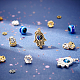 SUNNYCLUE 1 Box Evil Eye Charms Kit 100pcs Evil Eye Resin Beads 20pcs Hamsa Hand Pendants 100pcs Rhinestone Spacer Beads for Jewelry Making Bracelet Necklace DIY-SC0016-72-4