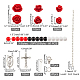 Superfindings religion et collier de perles de rose kit de fabrication de bricolage DIY-FH0004-05-6