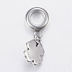 304 Stainless Steel European Dangle Charms STAS-H446-05AS-2