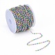 304 Stainless Steel Enamel Twisted Chains STAS-R100-40B-2