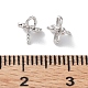 Rhodium Plated 925 Sterling Silver Peg Bails Pin Charms STER-P050-06P-3