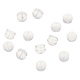 CHGCRAFT 90pcs Silicone Ear Nuts Soft Clear Ear Backs Safety Replacements Earring Backs SIL-CA0001-01-1