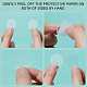 Fingerinspire 100 pz cerchio trasparente DIY-FG0003-42-5