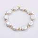 Chapelets de perles en verre opaques EGLA-K013-PL-07H-2
