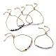 Adjustable Natural Gemstone Slider Bracelets BJEW-JB04929-1