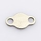 201 Stainless Steel Chain Tabs STAS-P073-01-2
