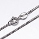 Sterling Silver Snake Chain Necklaces NJEW-M153-11D-20-1