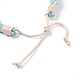 Bracelets coréens tressés en corde de polyester ciré BJEW-JB04180-4