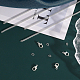 Chgcraft diy チェーン ブレスレット ネックレス メイキング キット  鉄製カーブチェーンを含む  真鍮製丸カン  合金の留め金  銀  チェーン：20m /セット DIY-CA0006-09-4
