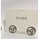 925 Sterling Silver Stud Earrings EJEW-BB34376-A-1