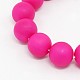 Round Shell Pearl Frosted Beads Strands BSHE-I002-14mm-09-1