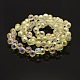 AB Color Plated Glass Faceted Round Beads Strands GLAA-A026-8mm-AB02-2