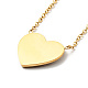 Kristall-Strass-Herz mit Wort für immer lieben Anhänger Halskette NJEW-P229-11G-3