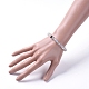Natural Cloudy Quartz Gemstone Stretch Bracelets BJEW-JB05024-02-3