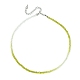 Facettierte Unterlegscheibe-Glasperlen-Halskette für Frauen NJEW-M208-01B-3