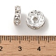 Messing Strass Zwischen perlen&nbsp;X-RB-A014-Z10mm-01S-NF-2