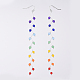 Dyed Natural Malaysia Jade Beads Dangle Earrings X-EJEW-JE03714-01-2