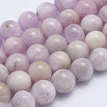 Kunzite naturale perline fili, perle di spodumene, tondo, grado ab, 10mm, Foro: 1 mm, circa 39pcs/filo, 15.3 pollice (39 cm)