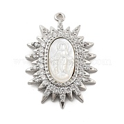 Латунные микро проложить кубического циркония подвески KK-L228-23P