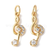 Латунные микропаве прозрачные подвески с фианитом KK-H449-85D-G-RS