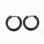 Серьги-кольца Huggie Hoop из нержавеющей стали 304 EJEW-F111-20mm-B