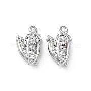 Подвески латунные горный хрусталь KK-E793-01P