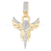 Латунные микро проложить кубического циркония подвески KK-M307-04G