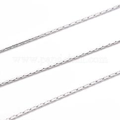 Cadenas de eslabones Boston de acero inoxidable 304 resistentes al deslustre, soldada, color acero inoxidable, 0.5mm
