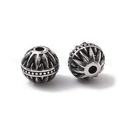 Perline retrò in acciaio inossidabile chirurgico 316&nbsp;STAS-L307-17AS-02