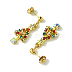 Legierung Rhinestone-Bolzenohrringe&nbsp;EJEW-JE06005