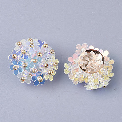 Cabochons paillette pvc&nbsp;X-FIND-S321-01G
