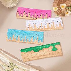4 Stück Polyester-Stirnbänder in 4 Farben für Frauen und Mädchen.&nbsp;OHAR-CN0001-05